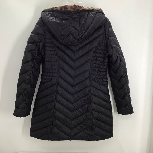 Laundry By Shelli Segal Down Puffer Jacket Lightweight Packable Black Size Med - Picture 7 of 10
